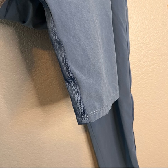 Athleta Nolita Slim Tapered Crop Pants-Pull On Elastic Waist-Gray Blue-Size 2 - Picture 4 of 10